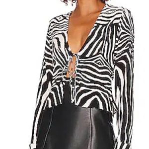 AFRM blouse in fun print | size S | only worn once